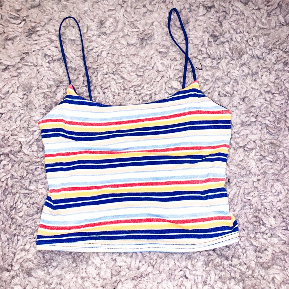 PacSun striped crop Cami top